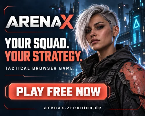 ArenaX – Kostenloses Cyberpunk-Taktik-Browsergame